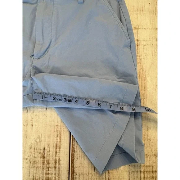 Vineyard Vines OTG On-The-Go Performance Shorts Mens 30 Light Blue Stretch